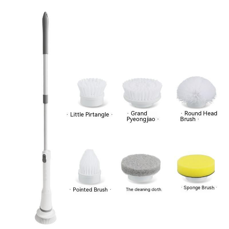 Electric Scrubber Cleaning Brush – Telescopic Handle | Multifunctional | Type-C Charging | Wall & Floor Cleaner