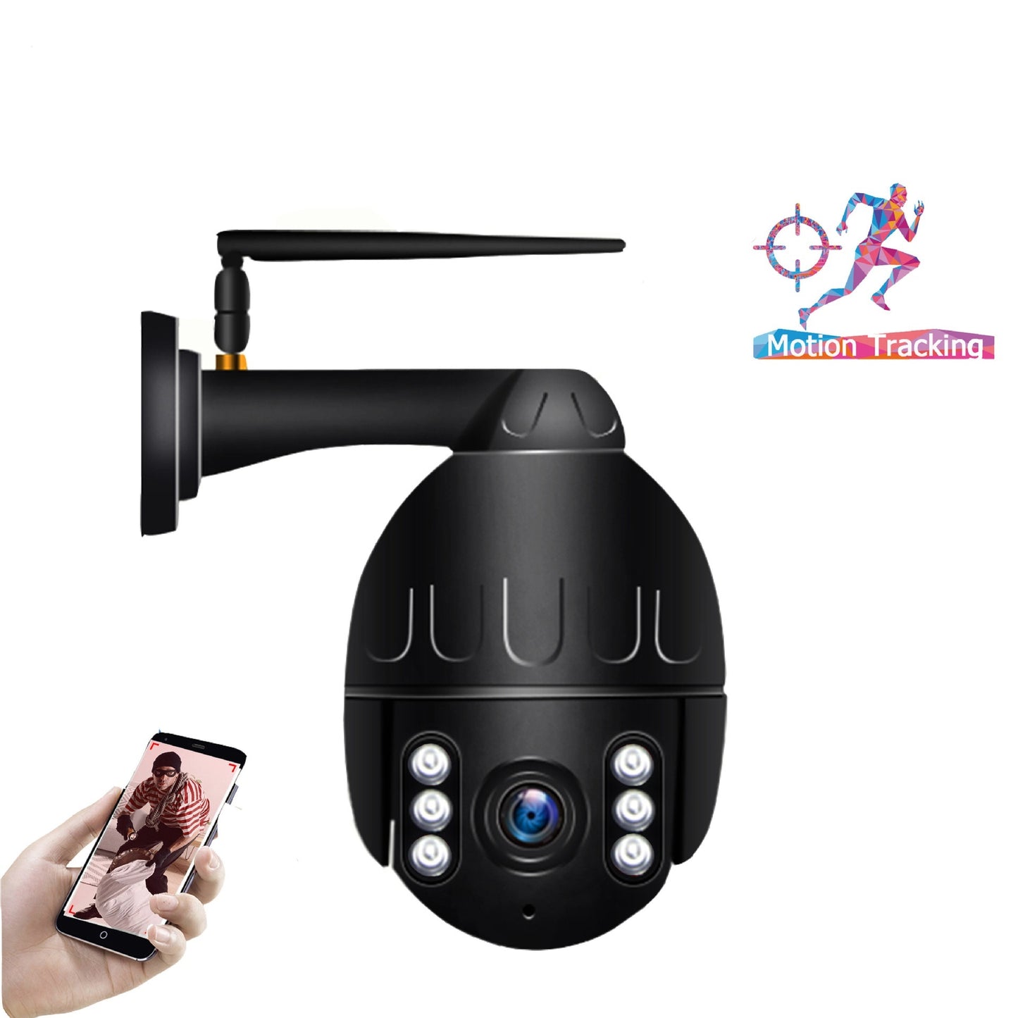 Automatic tracking wireless camera, Waterproof, Motion Detection
