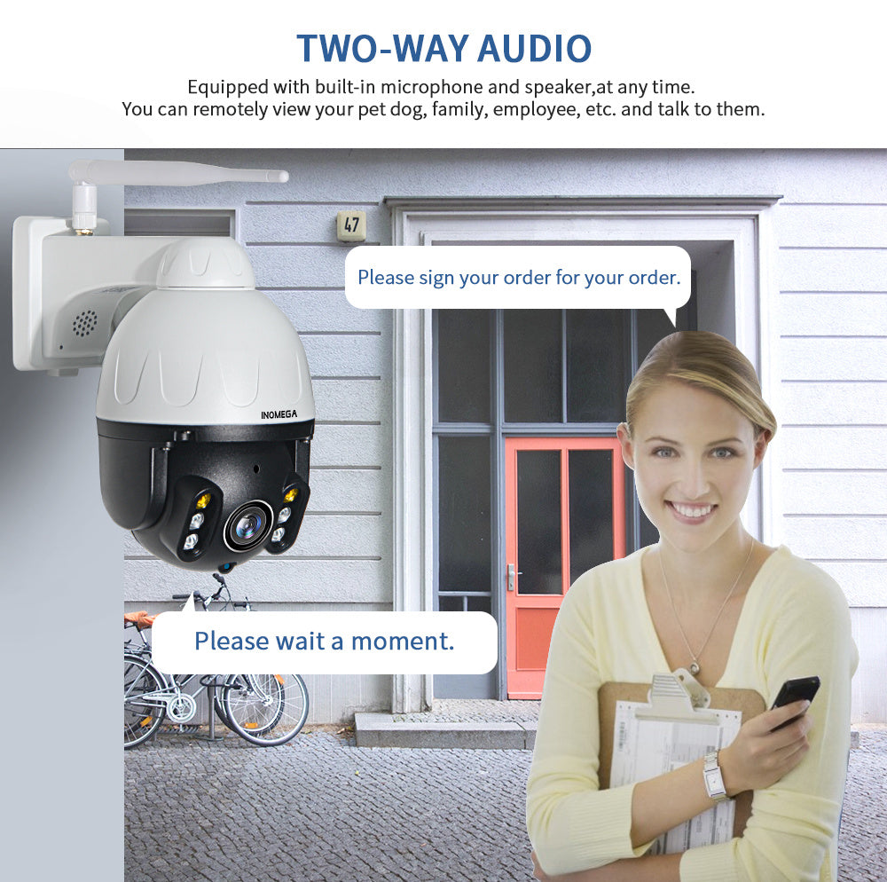 Automatic tracking wireless camera, Waterproof, Motion Detection