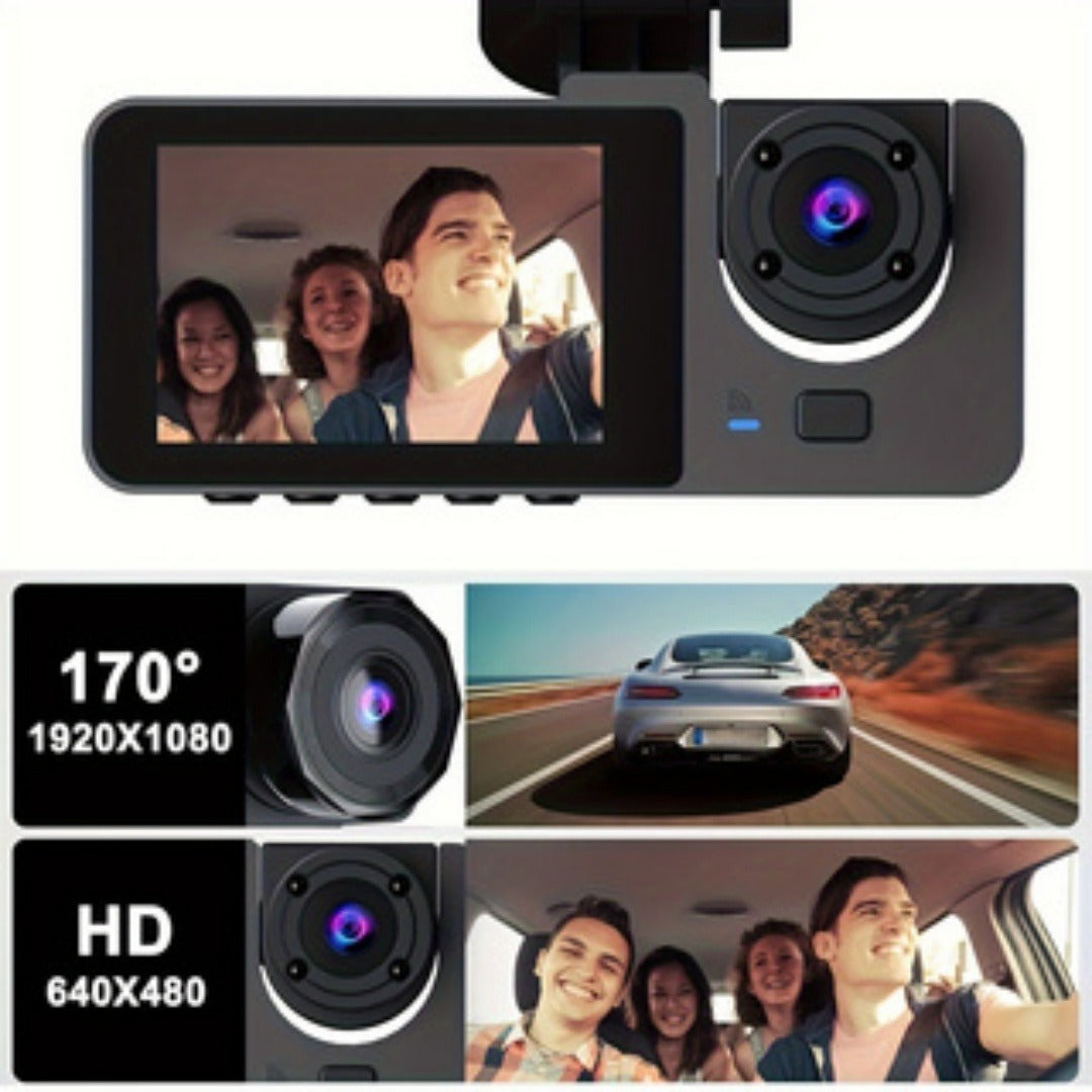 4K UHD Action Front Interior And Rear Dash Camera – With Battery, Compact & Lightweight