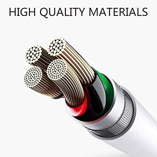PeakEon 6.6FT (2M) Type-C to Type-C Fast Charging Cable | 60W PD, 3A High-Speed Data Sync for Smartphones,tablets,smartwatches,Laptop and More