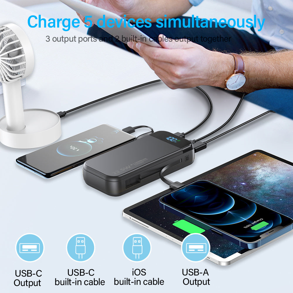 22.5 W Super Fast Charging Power Bank, 20,000mAh