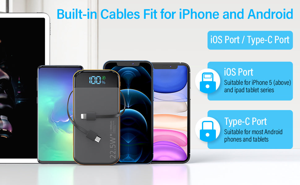 22.5 W Super Fast Charging Power Bank, 20,000mAh