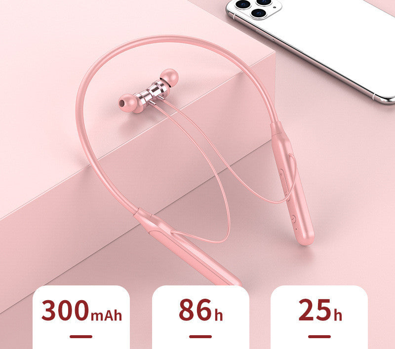 Wireless Bluetooth Neckband Earphones – Magnetic, Waterproof, Stereo Sound