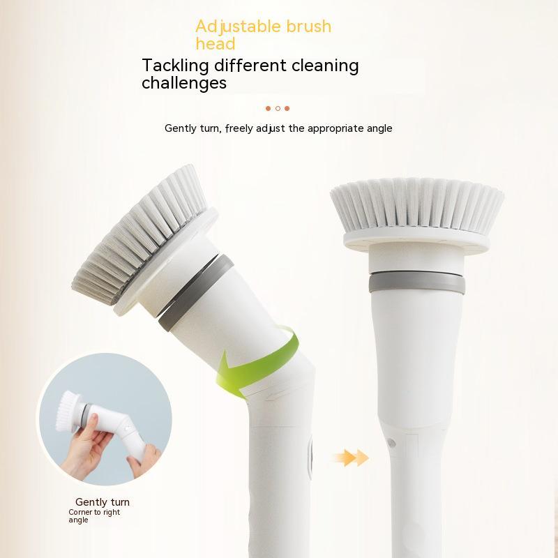 Electric Scrubber Cleaning Brush – Telescopic Handle | Multifunctional | Type-C Charging | Wall & Floor Cleaner