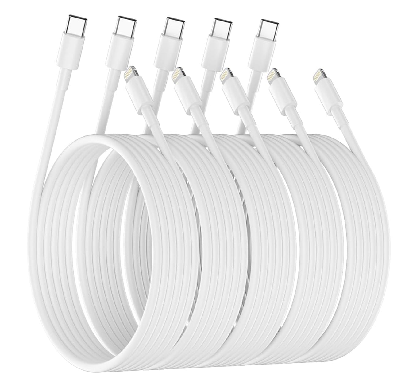 PeakEon 3.3ft (1M) Type-C to Lightning Fast Charging Cable | 60W PD, 3A High-Speed Data Sync for iPhone 14 or older