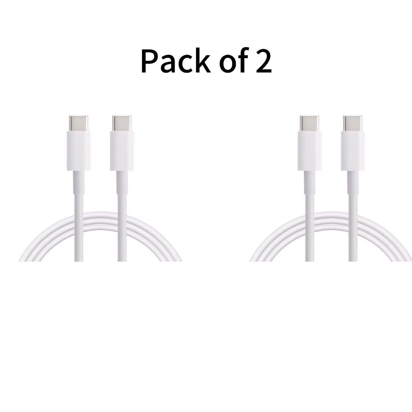 PeakEon 6.6FT (2M) Type-C to Type-C Fast Charging Cable | 60W PD, 3A High-Speed Data Sync for Smartphones,tablets,smartwatches,Laptop and More