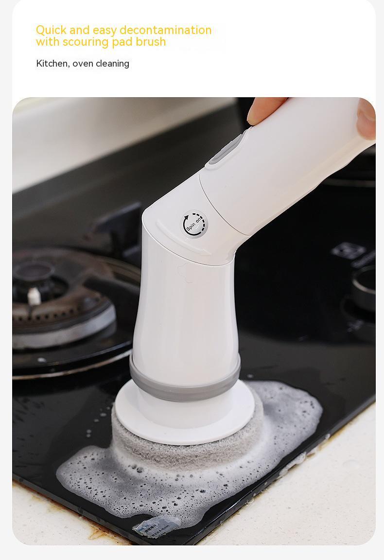 Electric Scrubber Cleaning Brush – Telescopic Handle | Multifunctional | Type-C Charging | Wall & Floor Cleaner