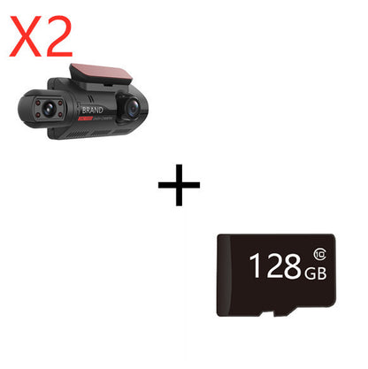 Front  HD And Inside Non-Light Night Vision Dual Recording Hidden Driving Recorder 3 Inch IPS Screen,