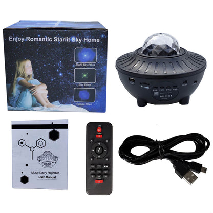 Led bluetooth music projector light