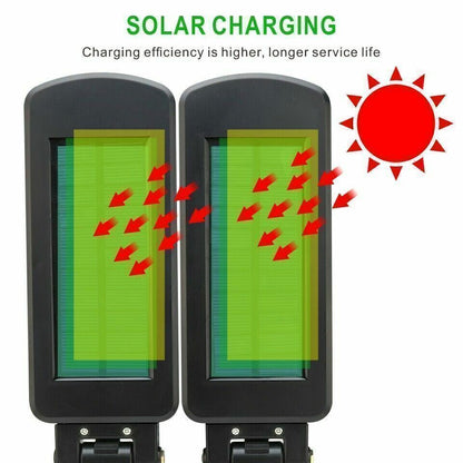 NEW Solar LED PIR Motion Sensor Outdoor Garden Security Street Wall Light 5000L Lamp