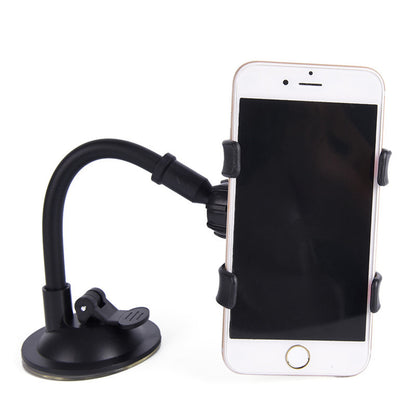 Universal Car Phone Holder with Long Arm & Suction Cup – 360° Rotation Windshield Mount