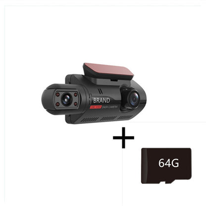 Front  HD And Inside Non-Light Night Vision Dual Recording Hidden Driving Recorder 3 Inch IPS Screen,