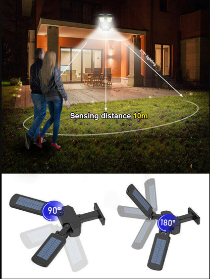 NEW Solar LED PIR Motion Sensor Outdoor Garden Security Street Wall Light 5000L Lamp
