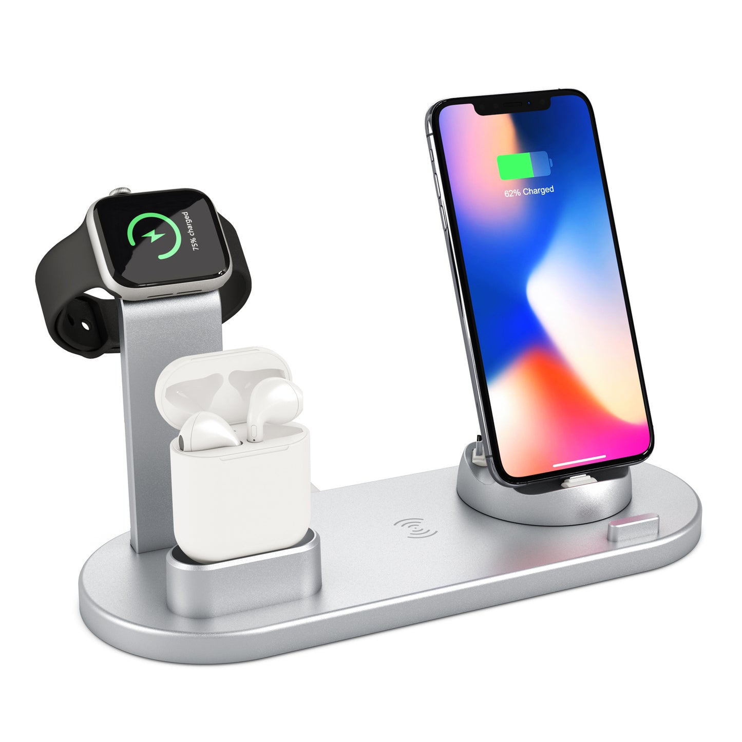 5-in-1 Wireless Charging Station – 15W Fast Wireless Charger