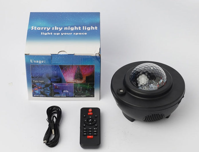 Led bluetooth music projector light