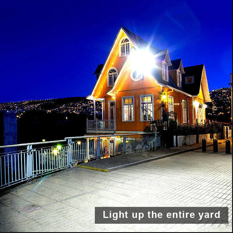 NEW Solar LED PIR Motion Sensor Outdoor Garden Security Street Wall Light 5000L Lamp