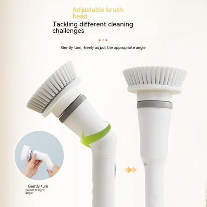 Electric Scrubber Cleaning Brush – Telescopic Handle | Multifunctional | Type-C Charging | Wall & Floor Cleaner
