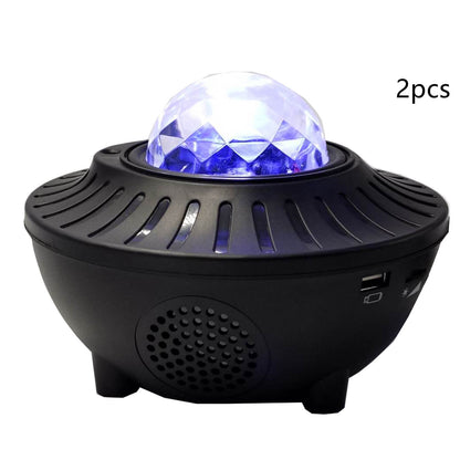 Led bluetooth music projector light