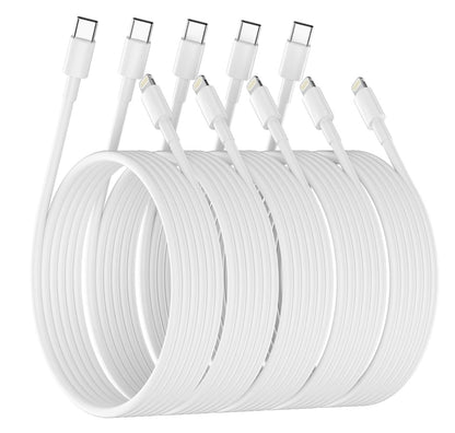 PeakEon 3.3ft (1M) Type-C to Lightning Fast Charging Cable | 60W PD, 3A High-Speed Data Sync for iPhone 14 or older