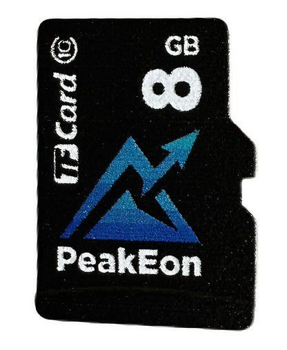 PeakEon MicroSD TF  Memory Card,4K/5K UHD, Waterproof, Shockproof,High Speed 130MB/s (8GB)