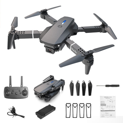 E88 Dual Camera Folding  Drone, WiFi FPV Double RC Quadcopter Altitude Hold, Remote Control