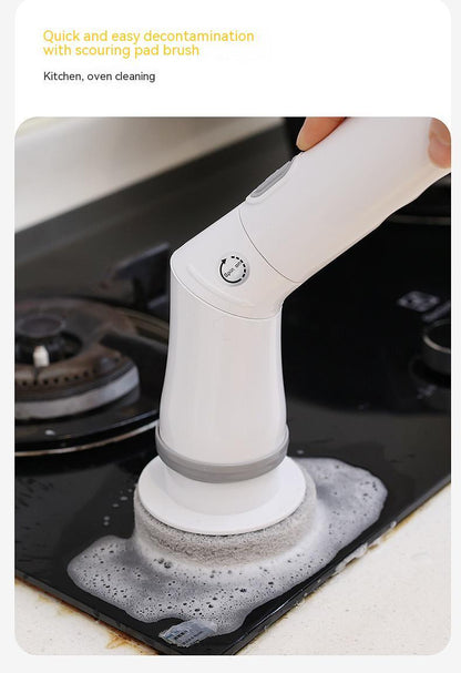 Electric Scrubber Cleaning Brush – Telescopic Handle | Multifunctional | Type-C Charging | Wall & Floor Cleaner
