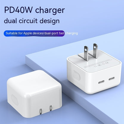 PD35W Dual Port Charging Plug Mobile Phone Charger