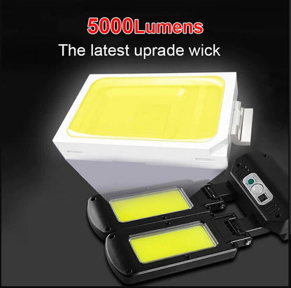 NEW Solar LED PIR Motion Sensor Outdoor Garden Security Street Wall Light 5000L Lamp